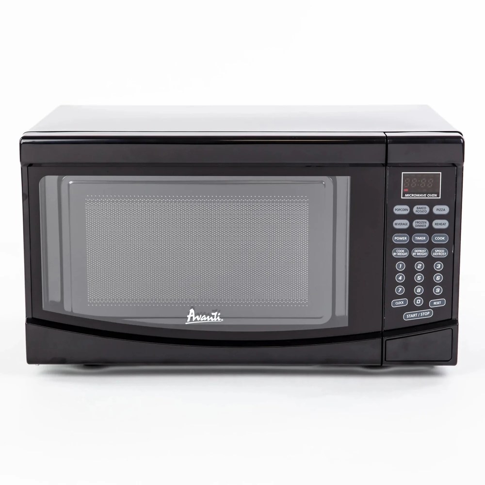 Avanti 700W 0.7 Cubic Foot Countertop Kitchen Microwave w/ Turntable, Black