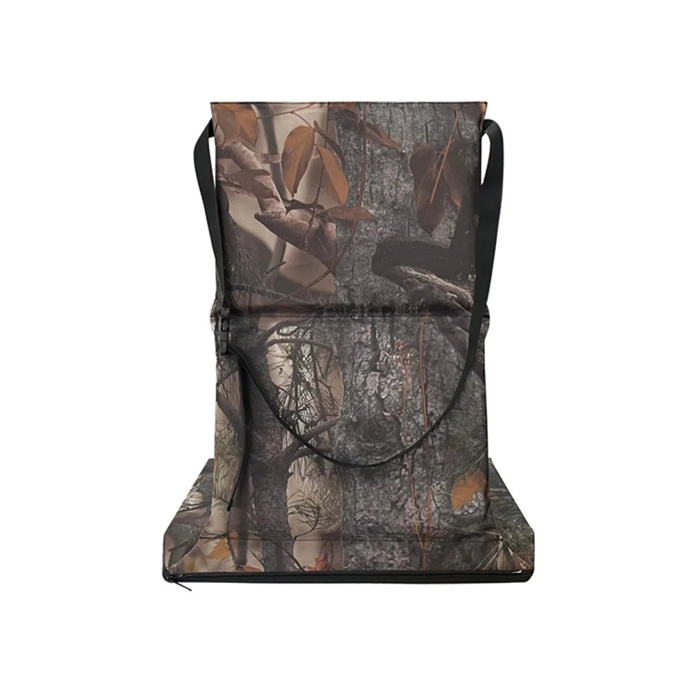 Walmeck Camouflage Seat Cushion for Camping, Zippered Tree Stand Cushion with Adjustable Strap - Image 5