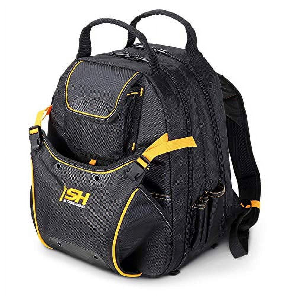 STEELHEAD 48-Pocket Heavy-Duty Tool Backpack,Padded Back Support,Reinforced Bottom,Rubber Feet,Perfect for Electricians,Plumbers,Contractors,HVAC Techs