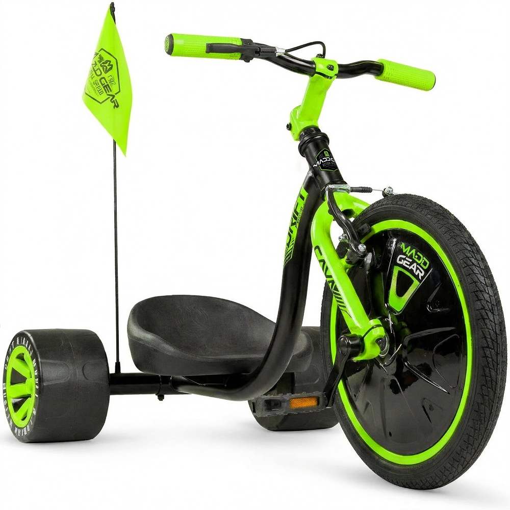 Drift Trike for Kids Ages 5 with Adjustable Seat and 16" Front Wheel-Madd Gear