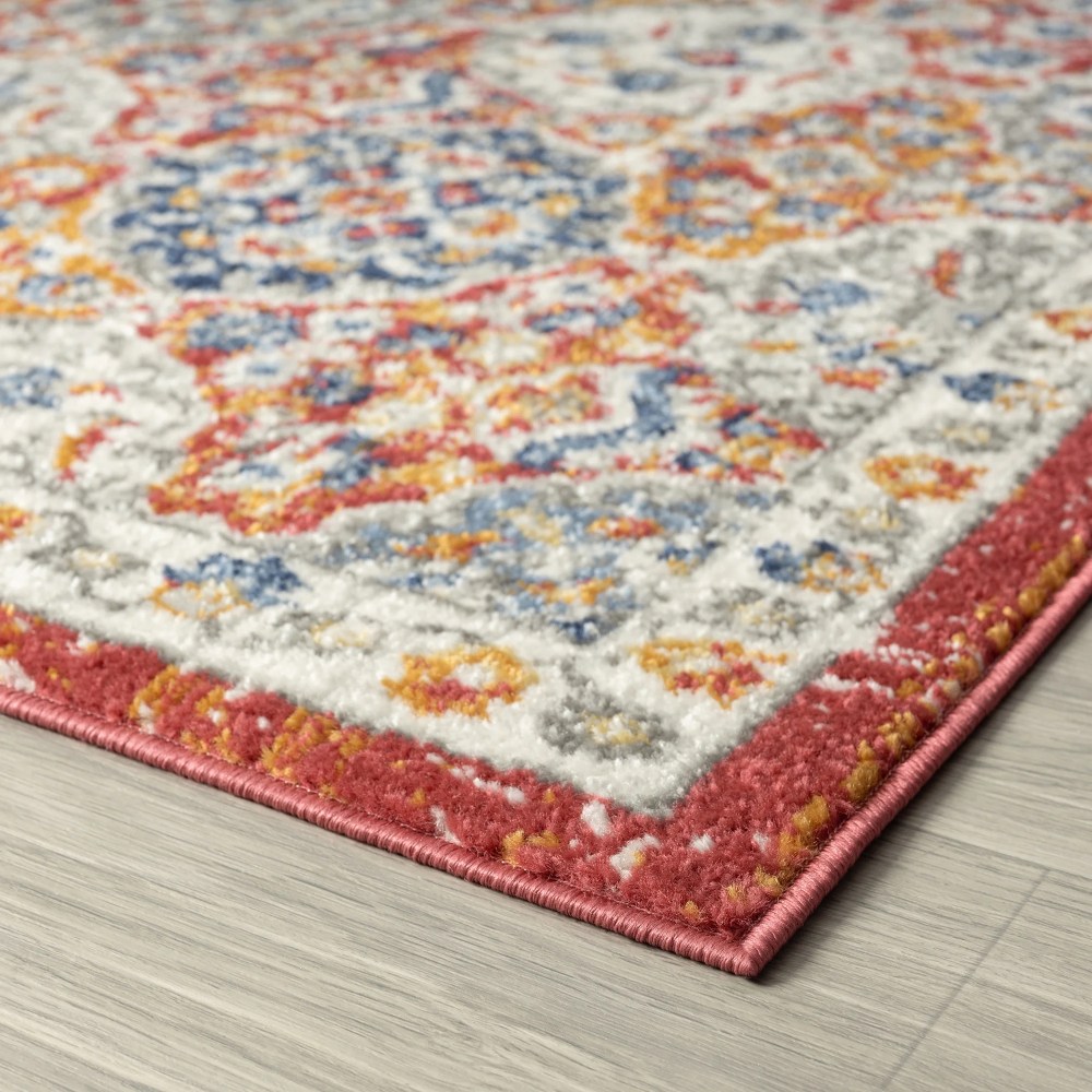 Chelsea Transitional Oriental 5'3" x 7'3" Multicolor Polypropylene Indoor Area Rug, 5" x 7" - Image 6