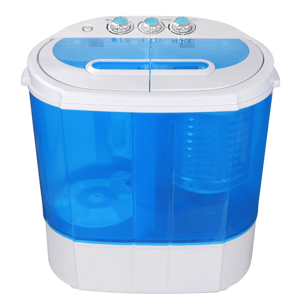 ZENSTYLE 10 lbs Top Loader Standard Washing Machine with Twin Tub Design