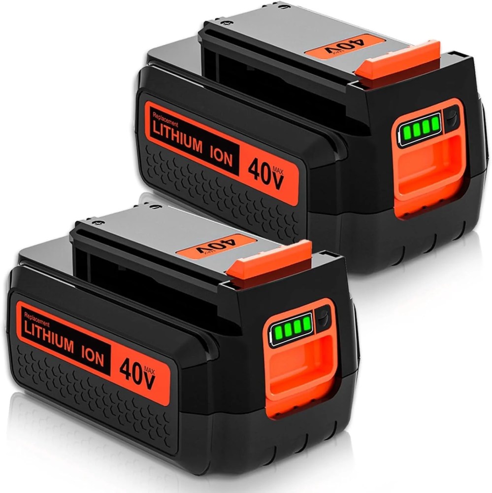 2 Packs LBX2540 Battery Replacement for Black and Decker 40 Volt Lithium ion Batteries LBX1540 LBX2040