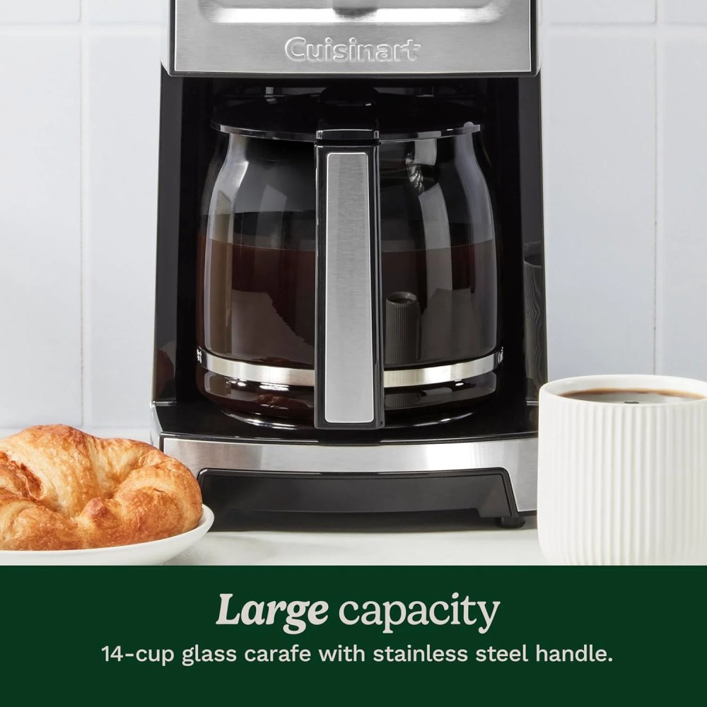 Cuisinart PerfecTemp 14-Cup Programmable Coffeemaker,Black Stainless Steel - Image 7