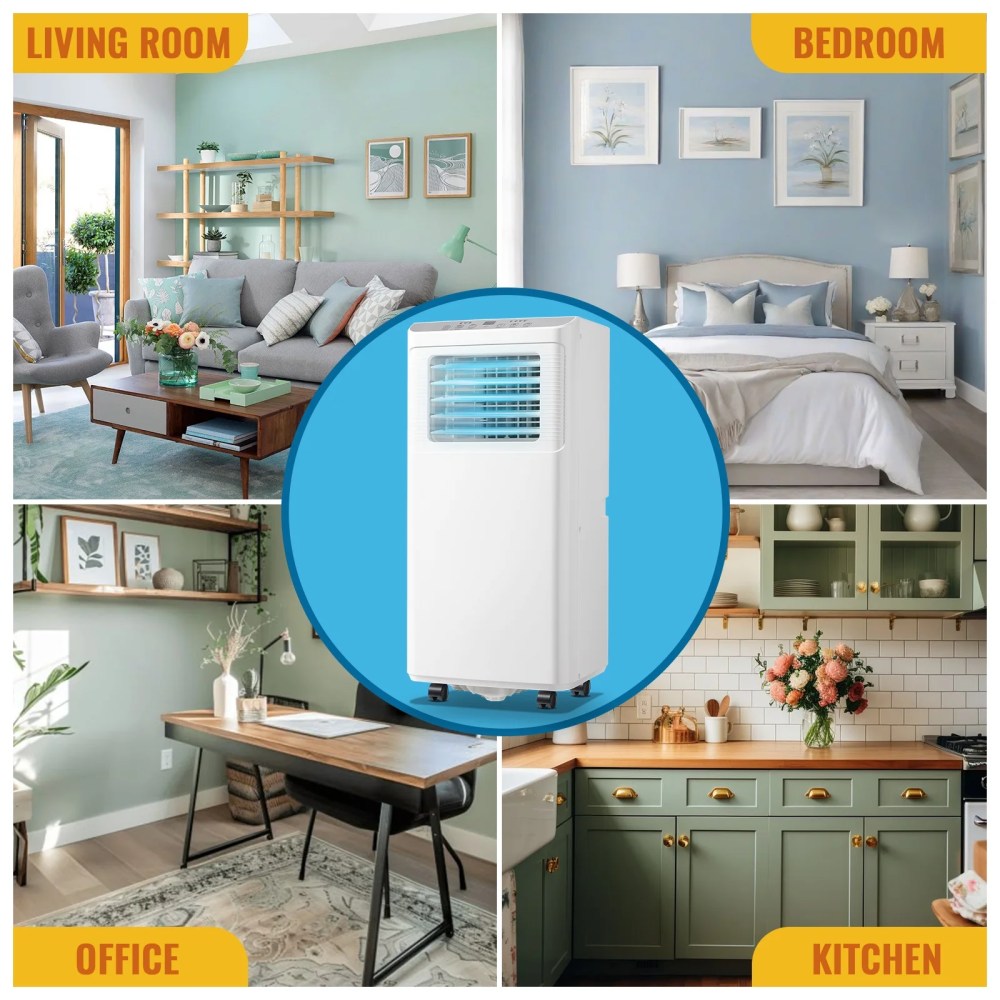 WANAI Portable Air Conditioner,8000 BTU AC Units with Cooling,Fan,Dehumidifier,Sleep Mode,Remote Control - Image 3
