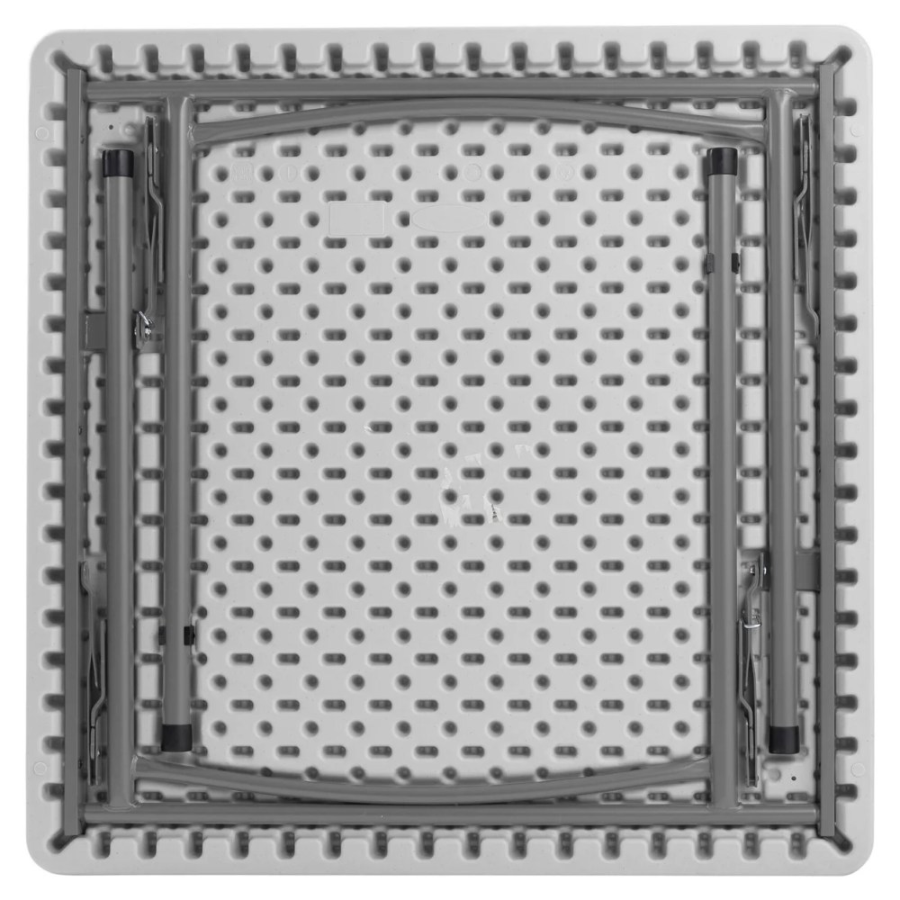 36" x 36" Heavy Duty Folding Table - Speckled Grey - Image 5