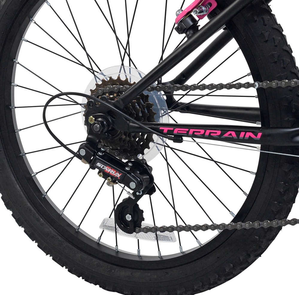 20" Kent Kobra Mountain Bicycle, Fits Rider 4'2" - 5", Black/Pink, Child, Unisex - Image 8