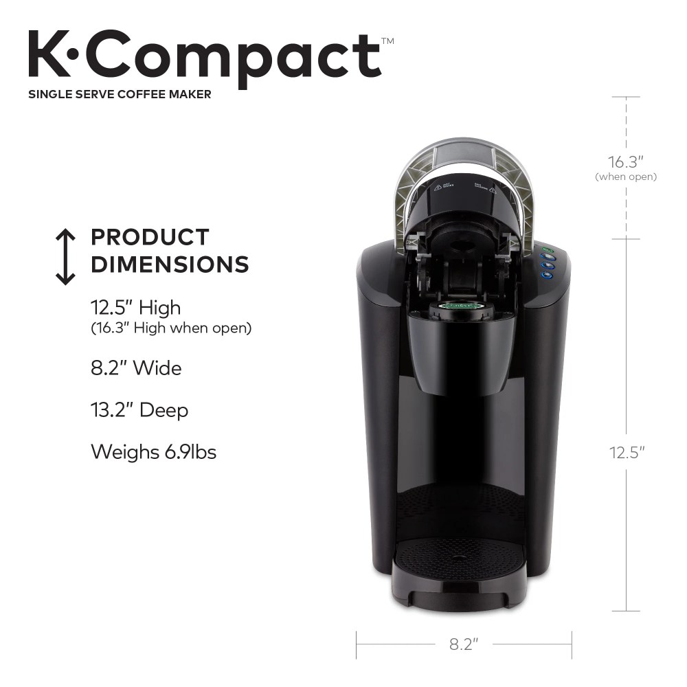 Keurig K-Compact Single-Serve K-Cup Pod Coffee Maker,Black - Image 2