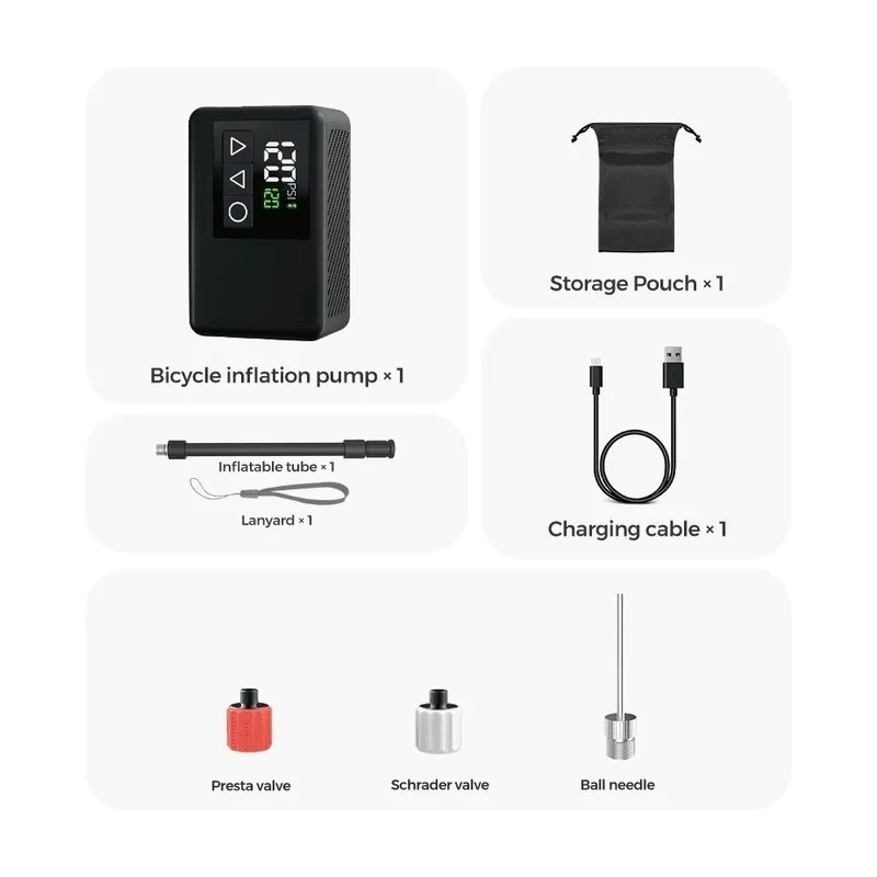 NEOVANEX Mini Electric Bike Pump 120 PSI High Pressure Electric - Image 7