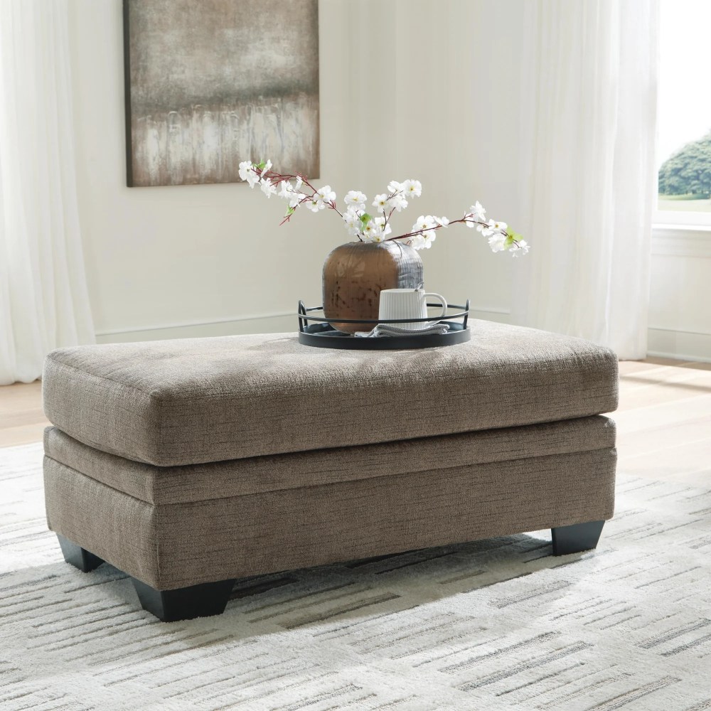 Signature Design by Ashley Stonemeade Upholstered Ottoman,Nutmeg