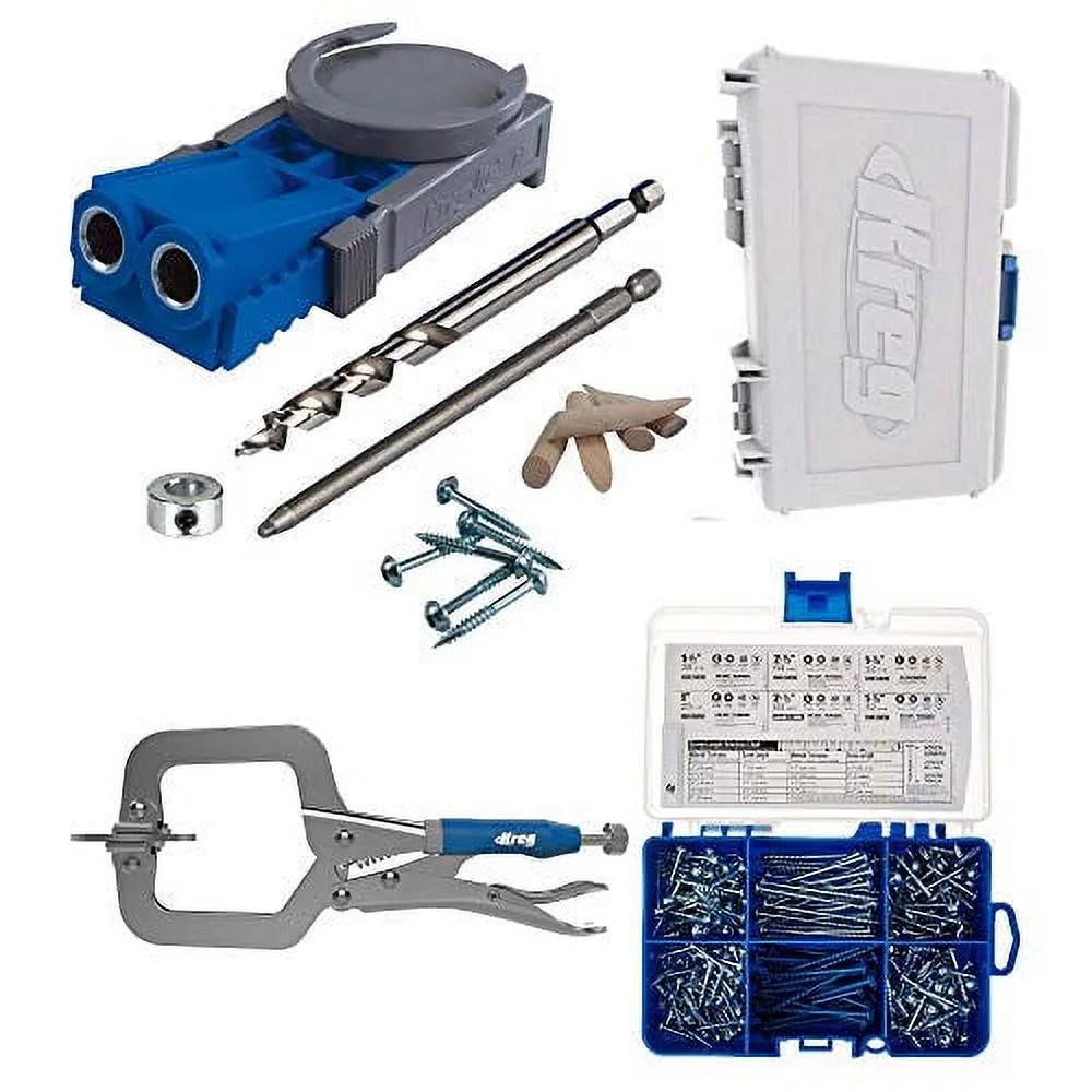 Kreg R3 Jig System with SK04 Pocket Hole Screw Starter Kit and KHC-MICRO