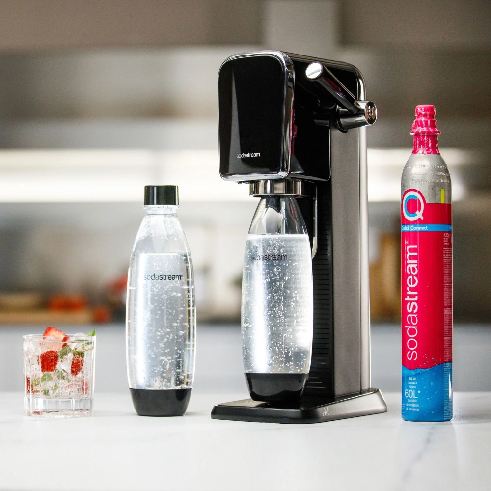 SodaStream Art (Black) Sparkling Water Maker with CO2 and Carbonating Bottle - Image 2