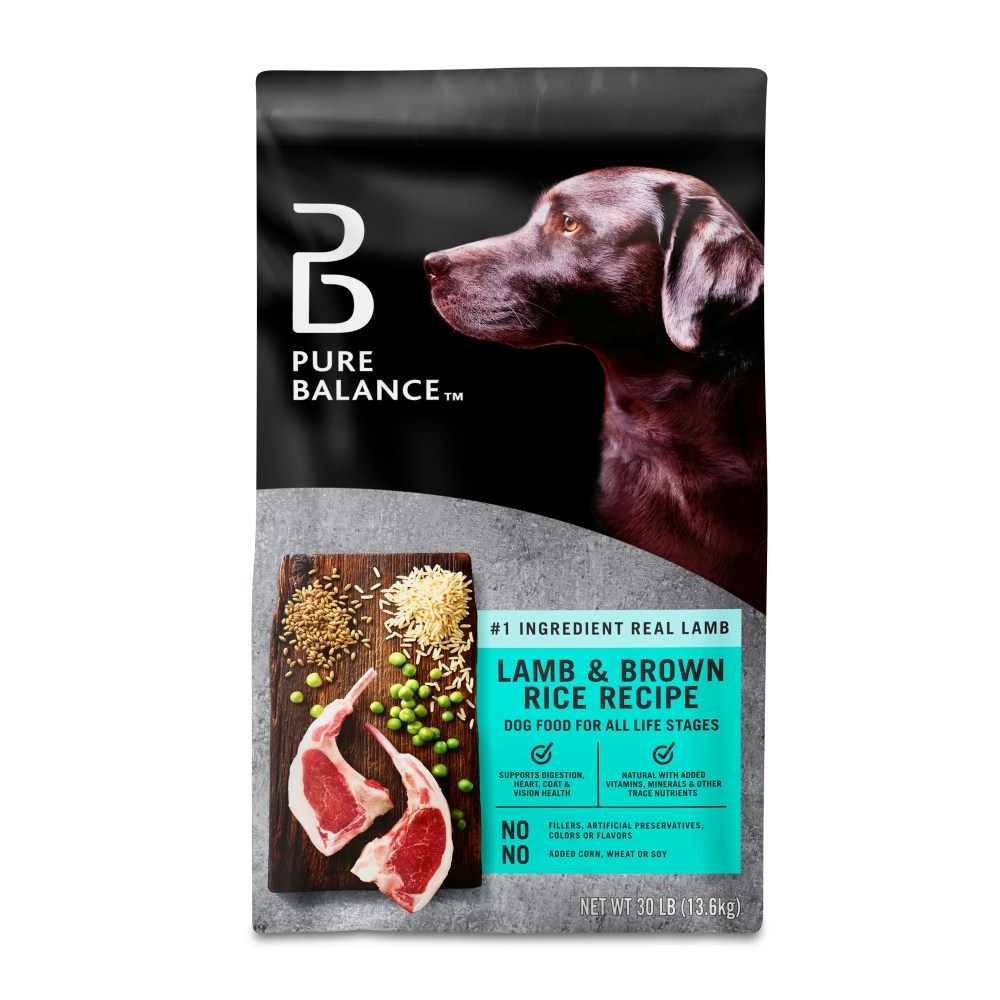 Pure Balance Lamb and Brown Rice Recipe Dry Dog Food,  30 lb