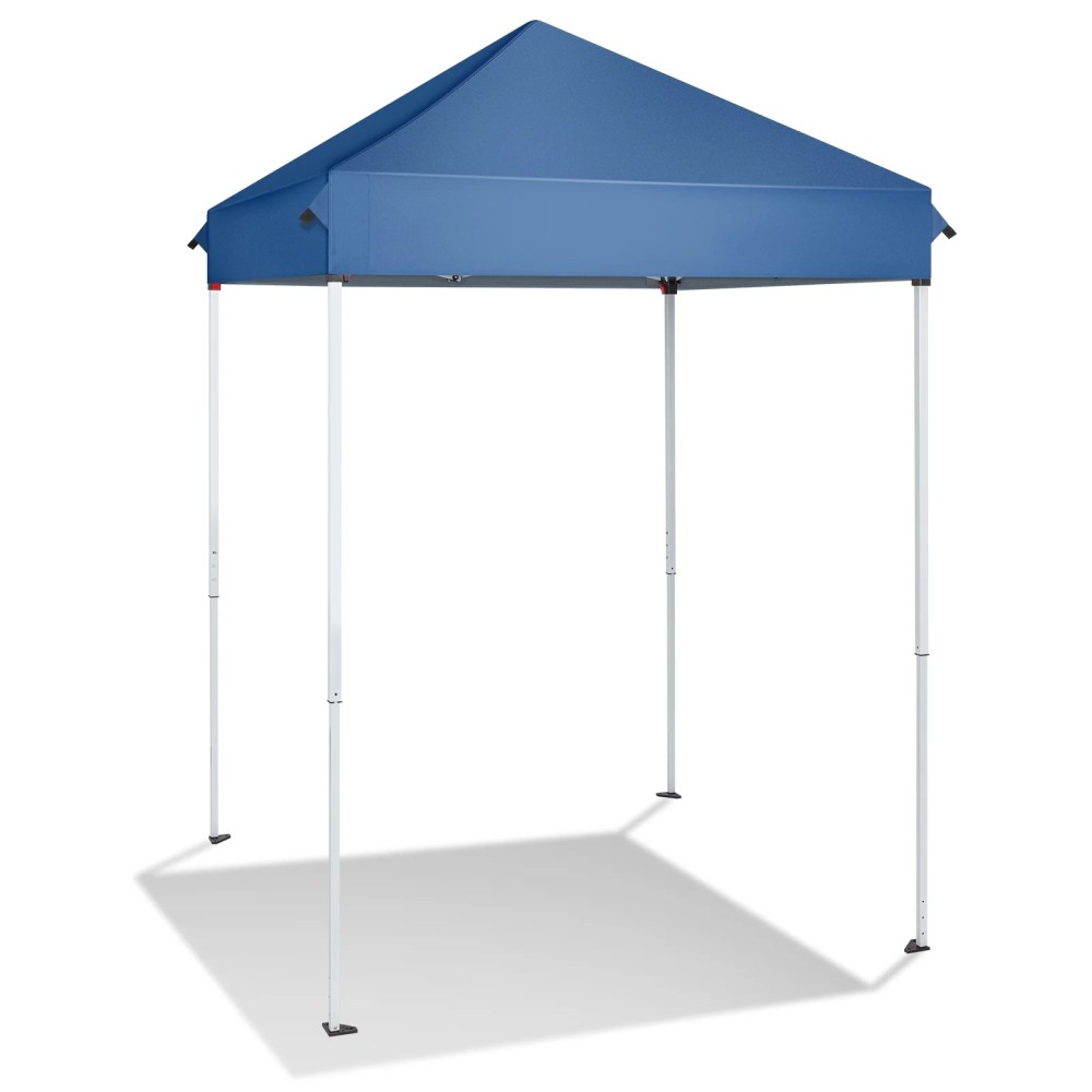 Zimtown Portable 5ft x 5ft Canopy Tent for Patio, Foldable Gazebo for Backyard, Blue Canopy