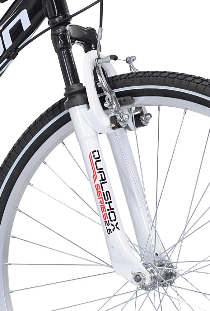 26" Kent Bicycle Avalon Comfort Men's Bike with Full Suspension, Adult Ages 13, Black - Image 9