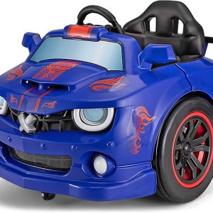 Kid Trax Dizzy Racers 6V Electric Car - Ride On Toy, 360 Spin Feature, Up to 66lbs, Ages 2-5, Blue