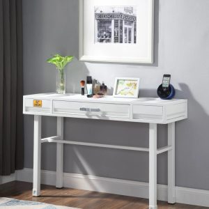 ACME Cargo Container Style Metal Vanity Desk,Multiple Colors