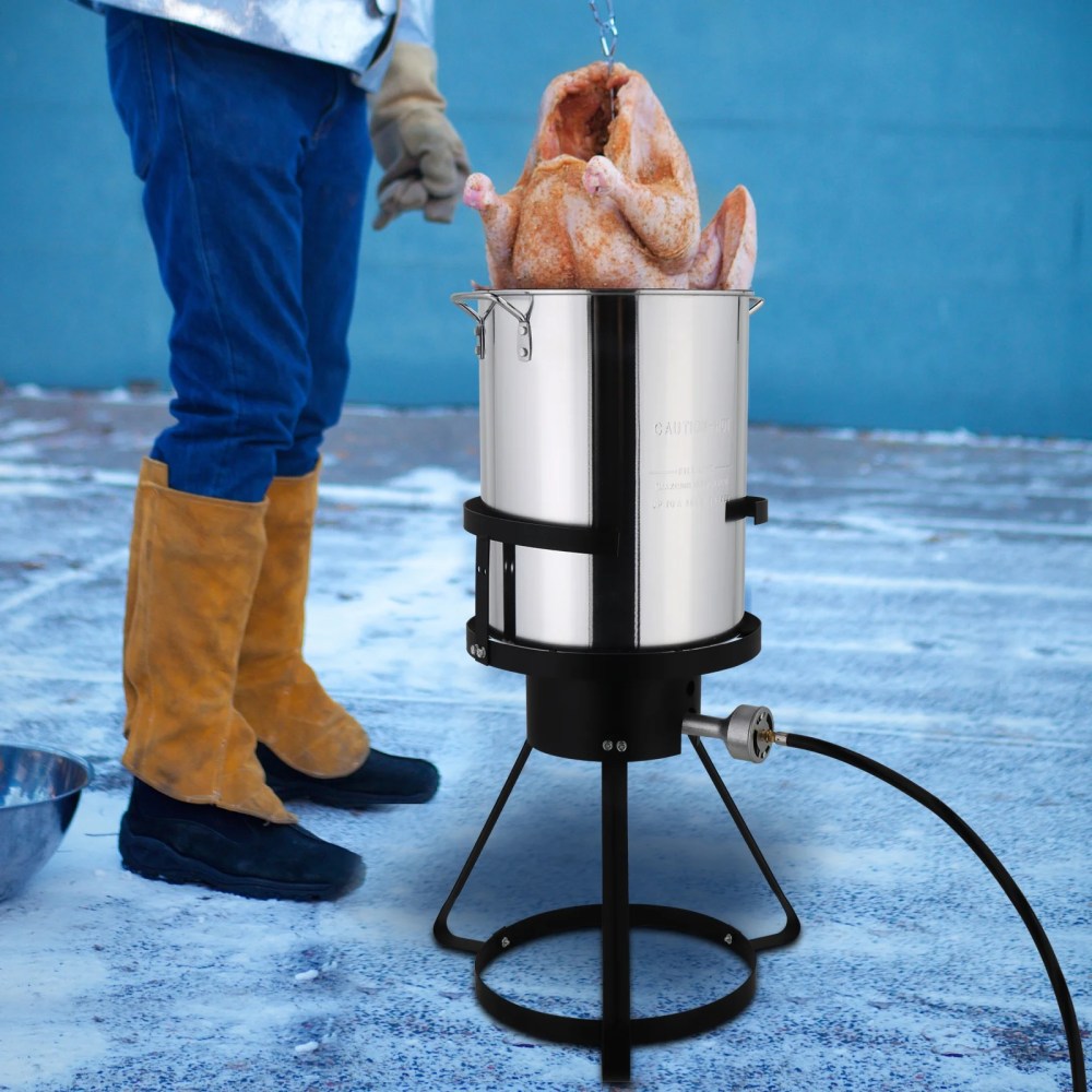Ktaxon Propane Outdoor Fryer Aluminum Frying/Boiling Turkey Fryer Pot 30QT - Image 5
