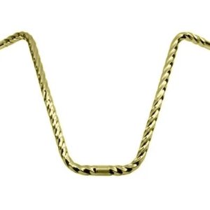 bike DYNO STYLE SQUARE TWISTED HANDLEBAR 16 25.4MM GOLD.bicycle HANDLEBAR