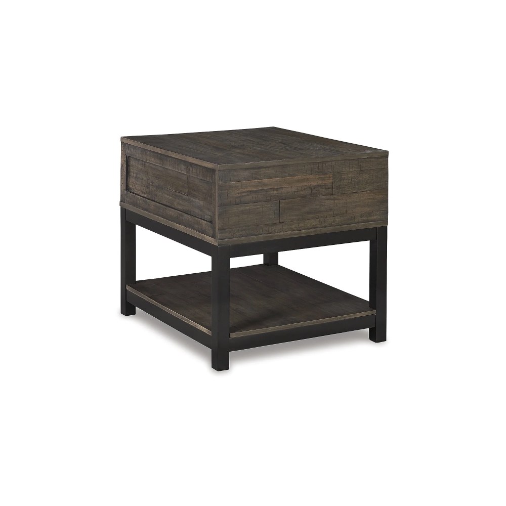 Signature Design by Ashley Casual Johurst End Table, Grayish Brown - Image 2