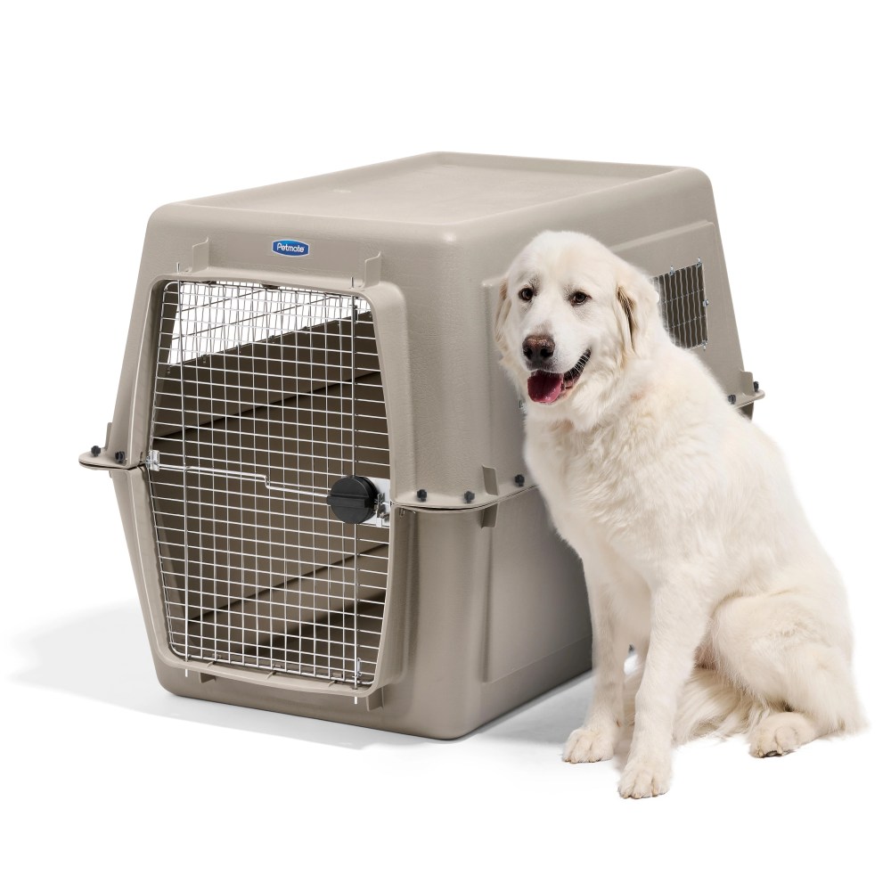 Petmate Vari Extra Large Plastic Portable Dog Kennel Airline Friendly Pet Carrier, 48" for Pets 90-125 lb, Bleached Linen - Image 3