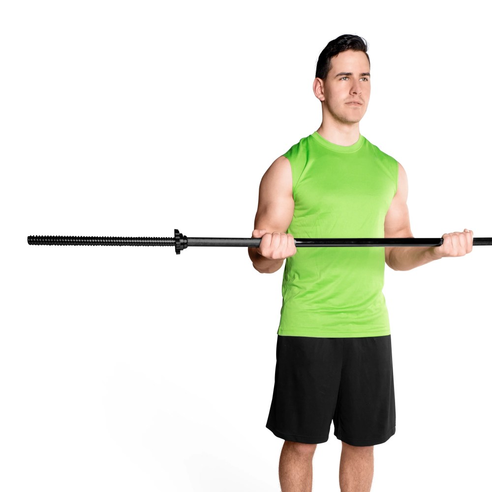 CAP Barbell 60" Regular Solid Threaded Bar, Black - Image 4