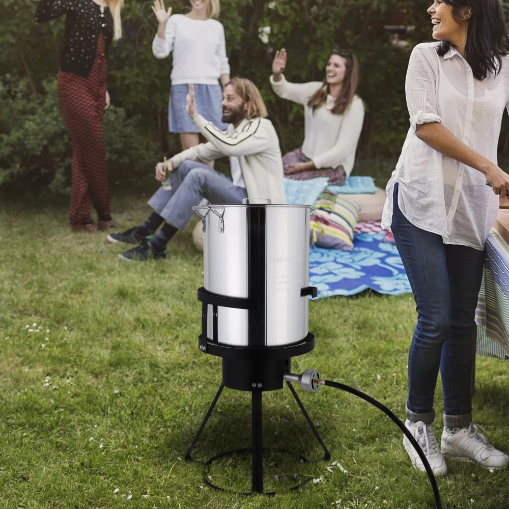 Ktaxon Propane Outdoor Fryer Aluminum Frying/Boiling Turkey Fryer Pot 30QT - Image 4