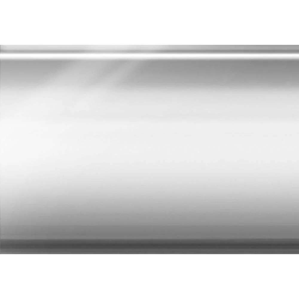 COFFEE TABLE - 44"L / CHROME METAL WITH TEMPERED GLASS - Image 4