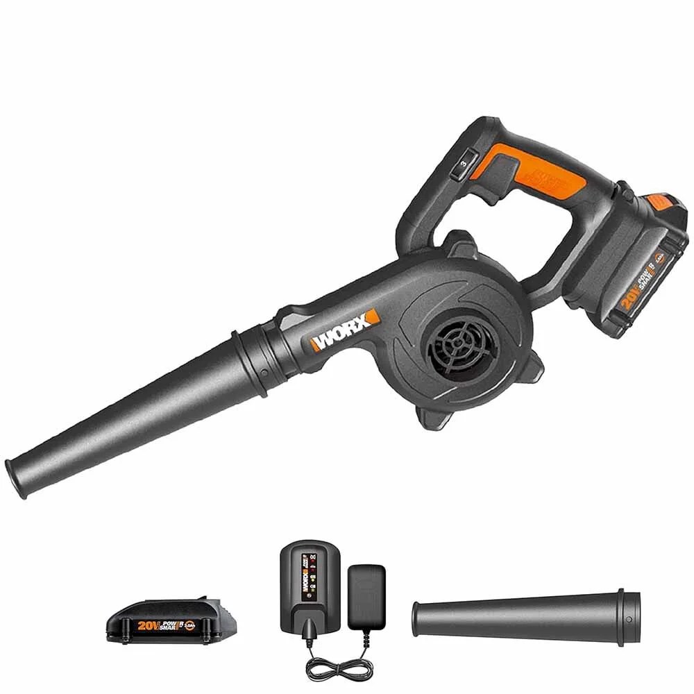 Worx WX094L 20V Power Share Cordless Shop Blower - Battery & Charger Included