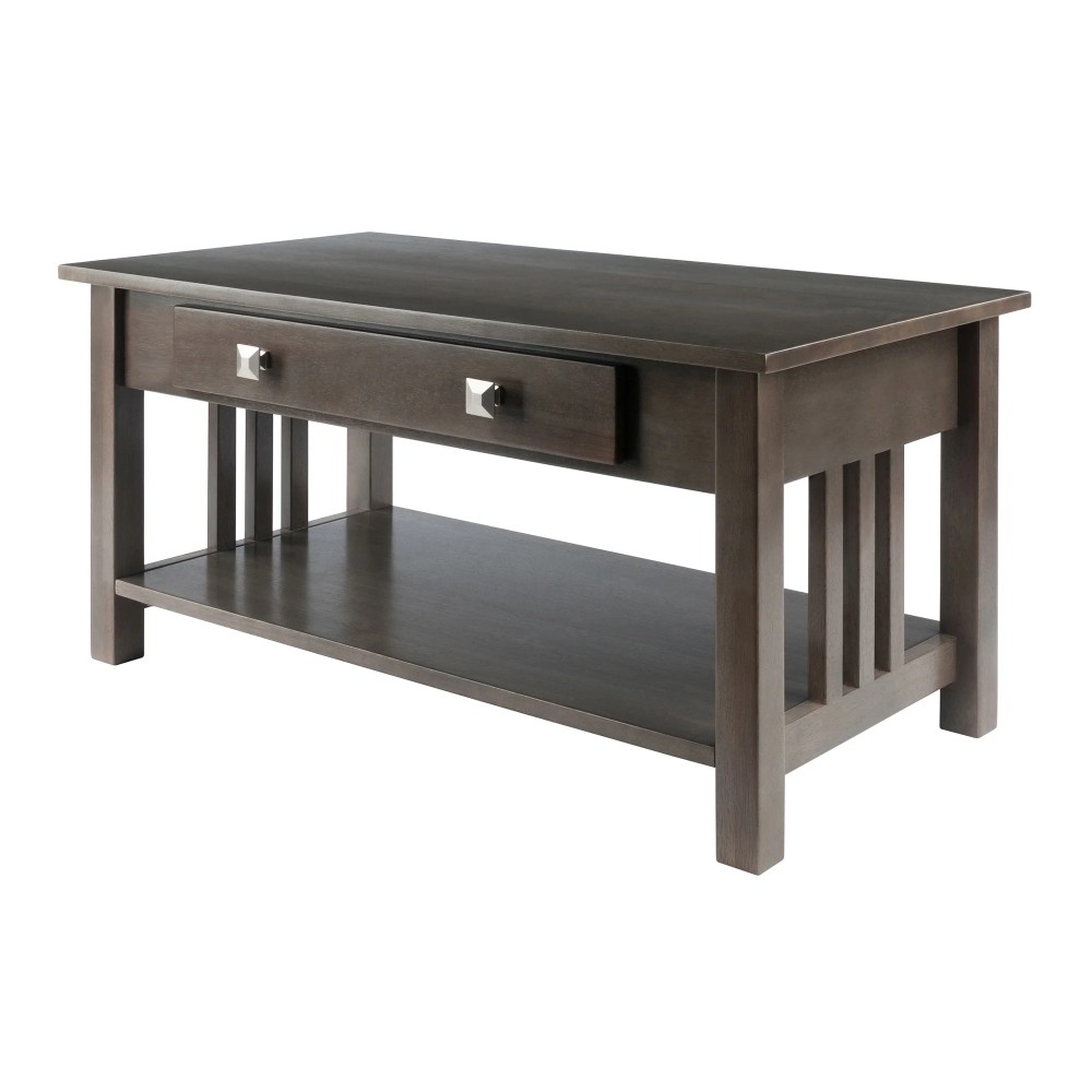 Winsome Wood Stafford Coffee Table,Oyster Gray
