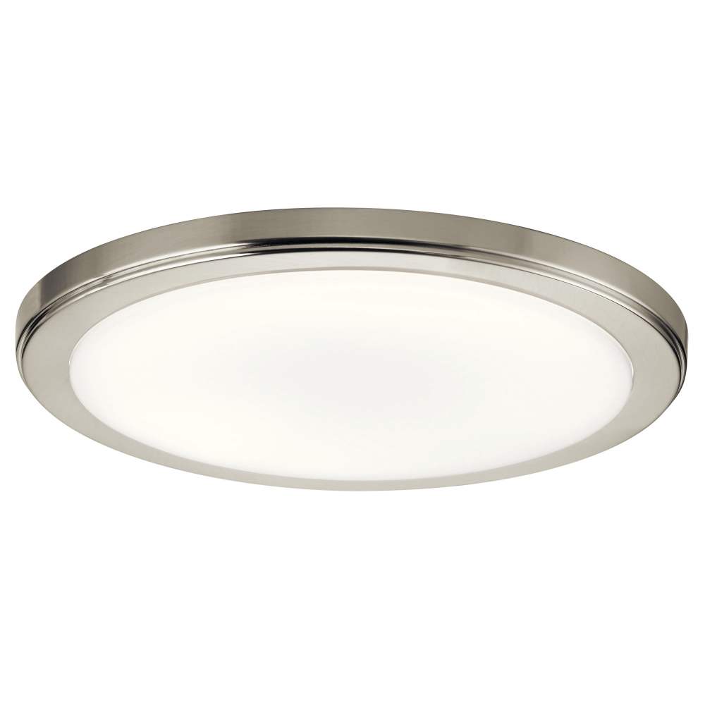 24W 1 Led Round Flush Mount 1 Inches Tall By 13 Inches Wide-Brushed Nickel Finish-3000 Color Temperature Kichler Lighting 44248Niled30