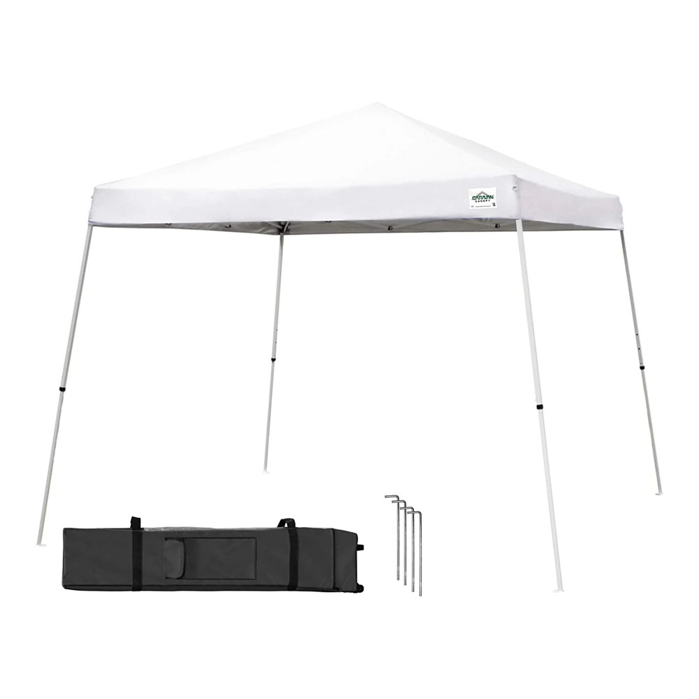 Caravan Canopy Sports 21207800010 12" x 12" White V-Series 2 Slant Instant Canopy