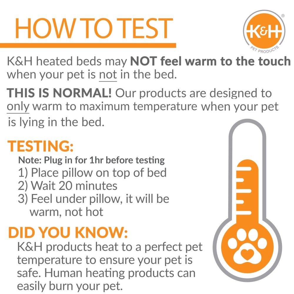 K&H Pet Products Original Lectro-Kennel Outdoor Heated Dog Pad with Free Cover Black Large 28.5 X 22.5 Inches - Image 4