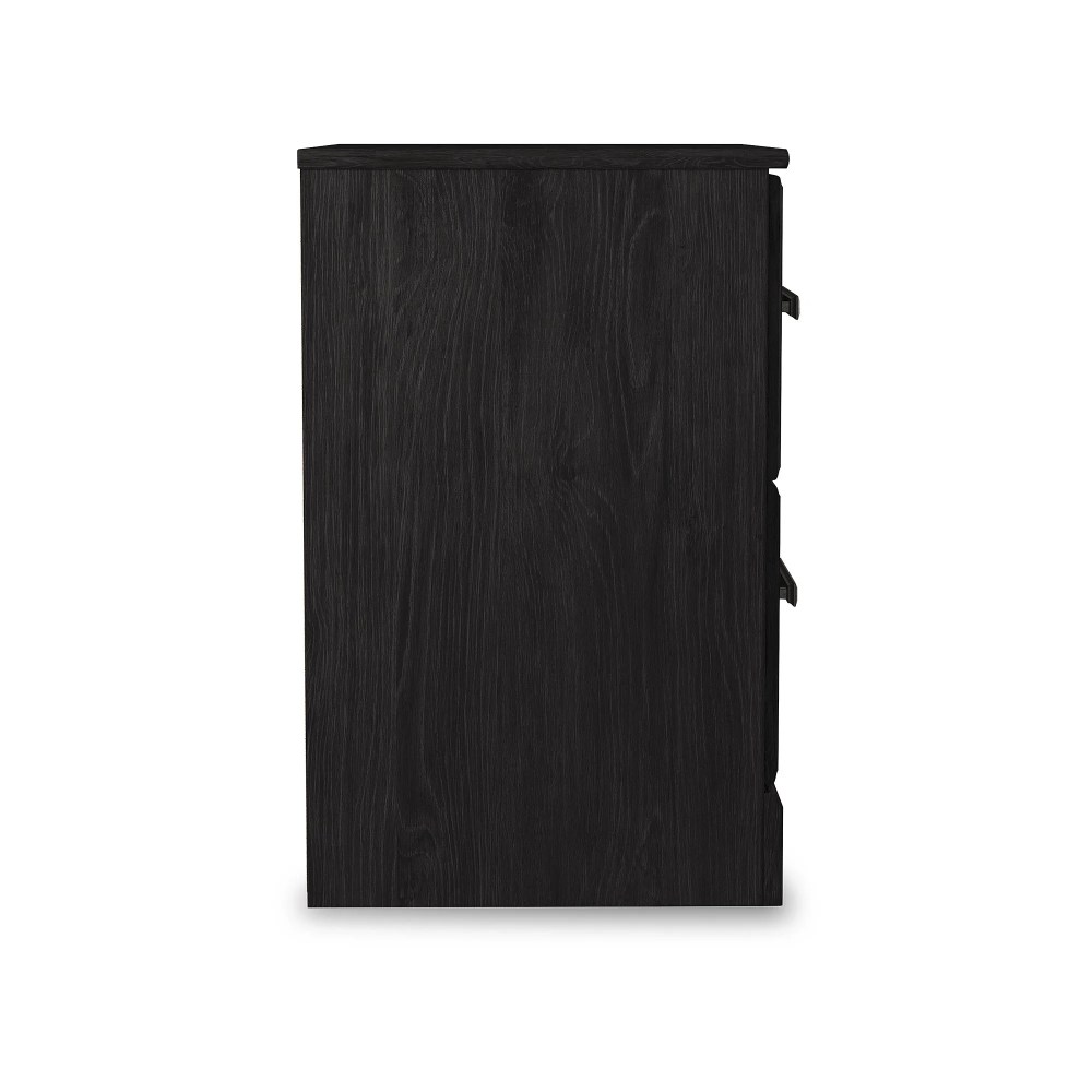 Signature Design by Ashley Casual Belachime 2 Drawer Nightstand, Black - Image 2