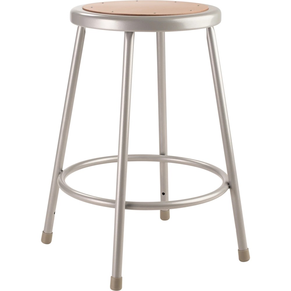 (Pack of 2) NPS 24" Heavy Duty Steel Stool,Grey