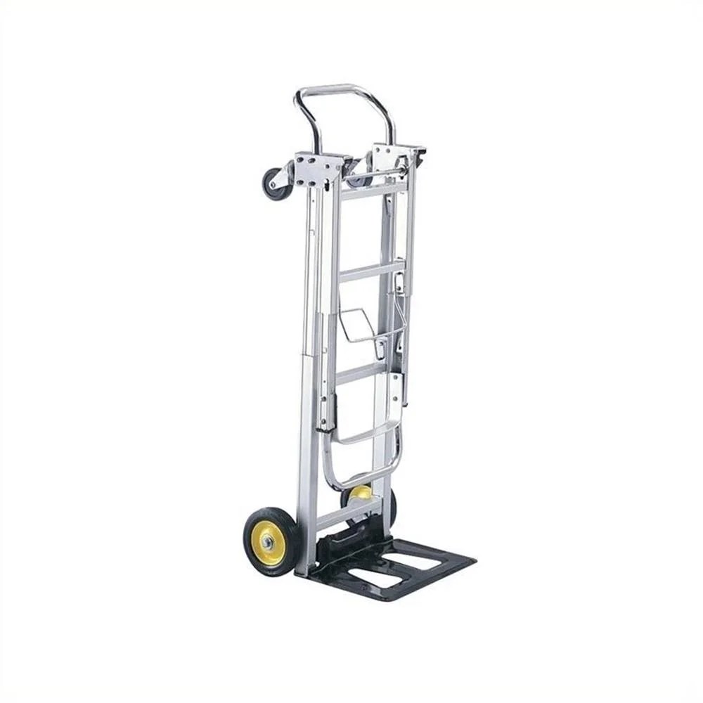 Safco, HideAway Convertible Hand Truck, 1 Each, Silver