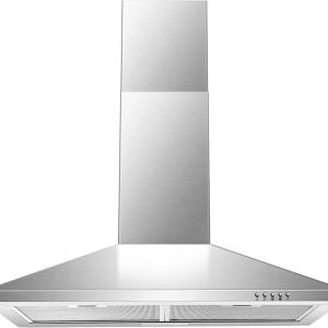 SNDOAS 30 Inch Wall Mount Range Hood Stainless Steel Convertible Vent with 3 Speeds