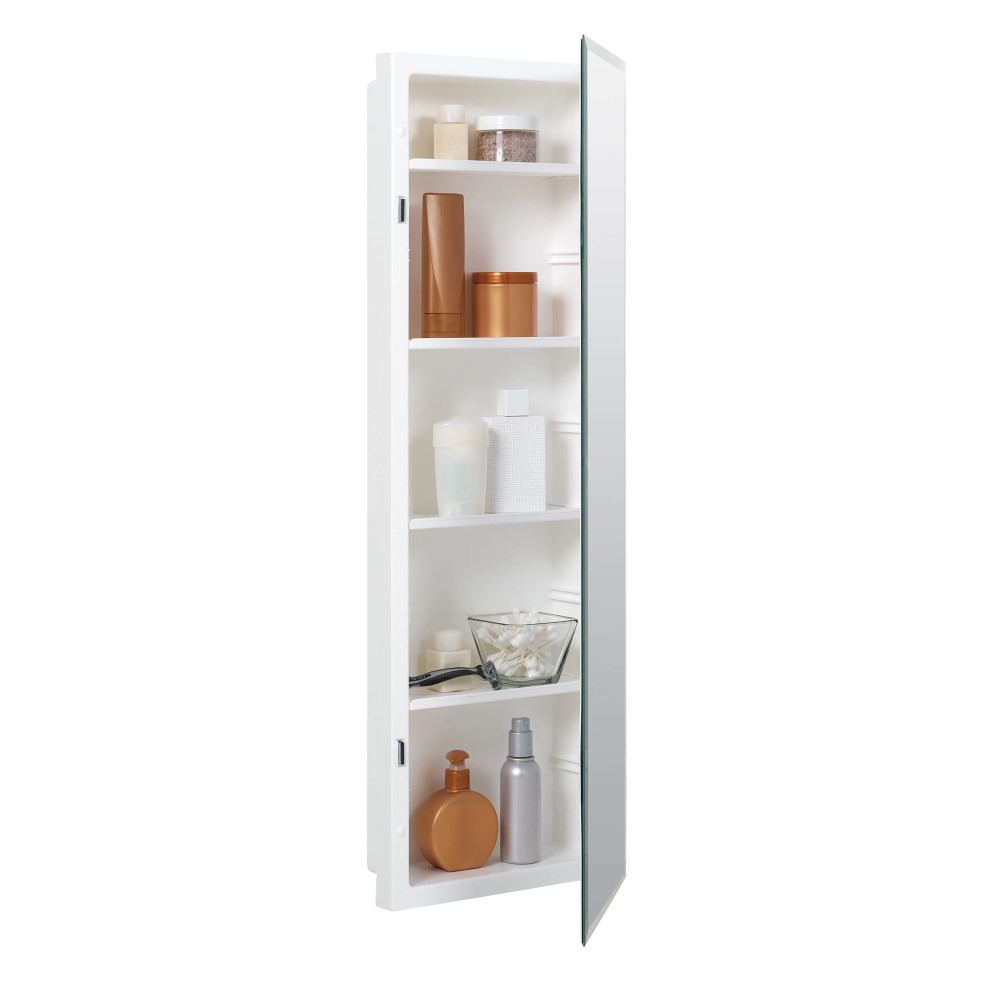 American Pride Beveled Mirror Medicine Cabinet,12 x 36 in.,Frameless
