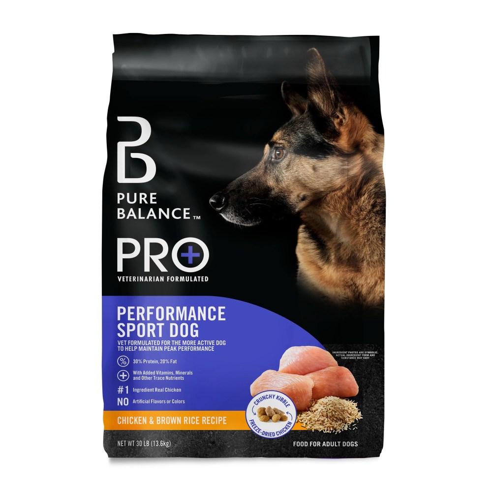 Pure Balance Pro Performance Sport Dog Dry Dog Food,  Chicken & Brown Rice Recipe,  30 lb Bag