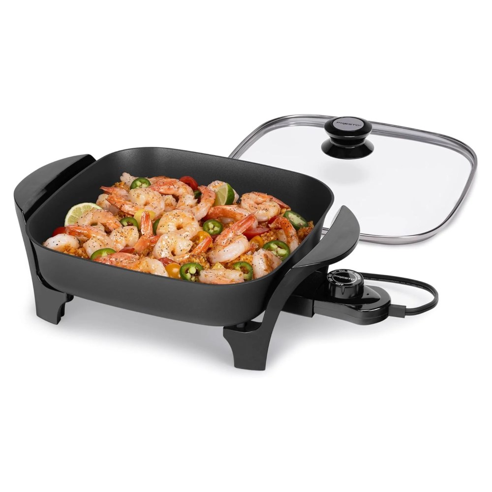 Presto 11" Electric Skillet with Glass Cover - Image 5