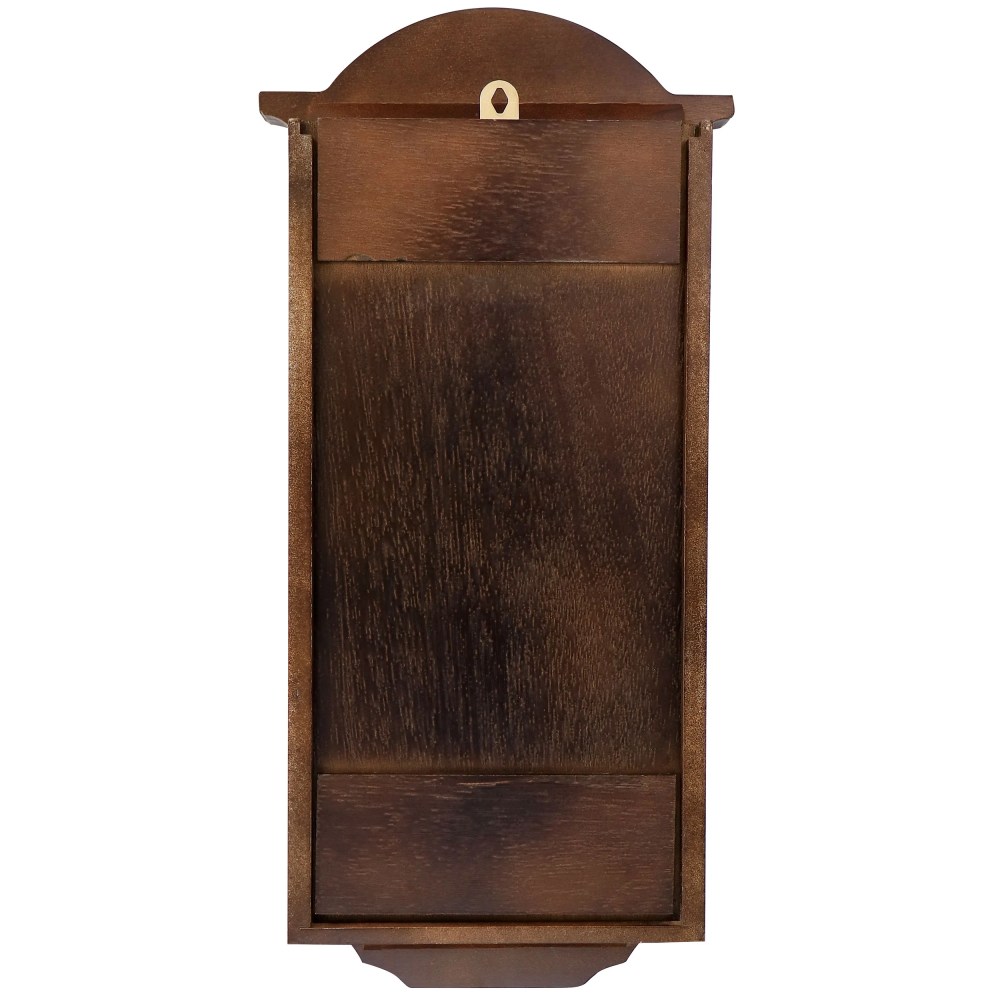 Bedford Clock Collection George 22 inch Chestnut Brown Wood Chiming Vintage Pendulum Wall Clock - Image 5