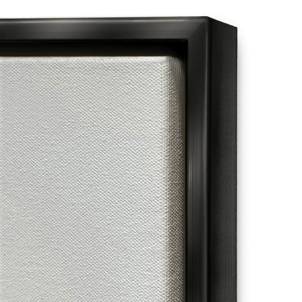 Stupell Industries Guests Feel At Home Jet Black Framed Floating Canvas Wall Art, 1620, by Lettered and Lined - Image 4