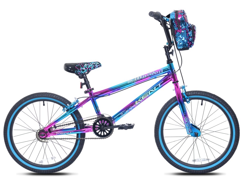 20" Kent Illusion BMX Bicycle, Fits Riders 4'2"-5", Blue/Purple, Child, Unisex