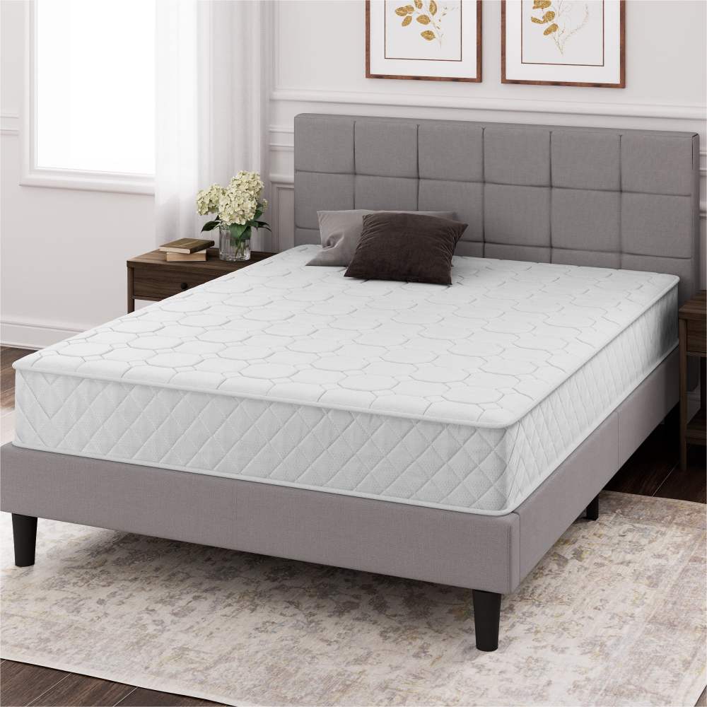Zinus Quilted Hybrid Mattresses 8", Comfort Foam and Pocket Spring, Adult, Twin-XL