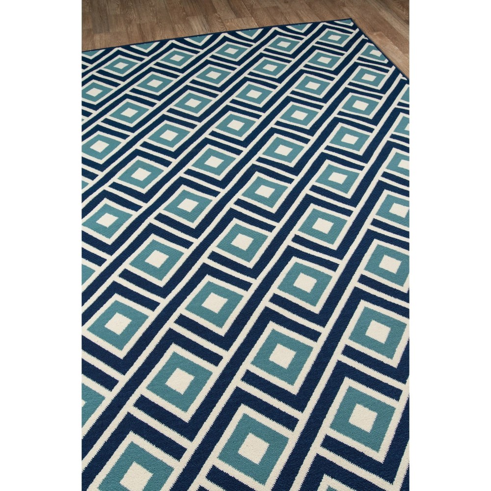 Momeni Rugs , Baja Collection Contemporary Indoor & Outdoor Area Rug, Easy to Clean, UV protected & Fade Resistant, 5'3" x 7'6", Blue - Image 4