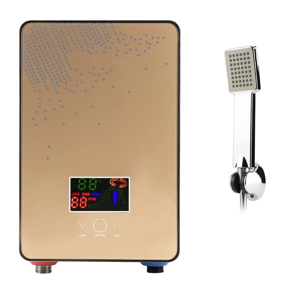 Ashata 220V 6500W Tankless Instant Electric Hot Water Heater Shower for Home Bathroom,Electric Water Heater,Tankless Water Heater