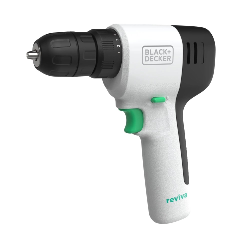 BLACKDECKER Reviva 12V MAX Cordless Drill with Charger and Double-Ended Screwdriver Bit (REVCDD12C)