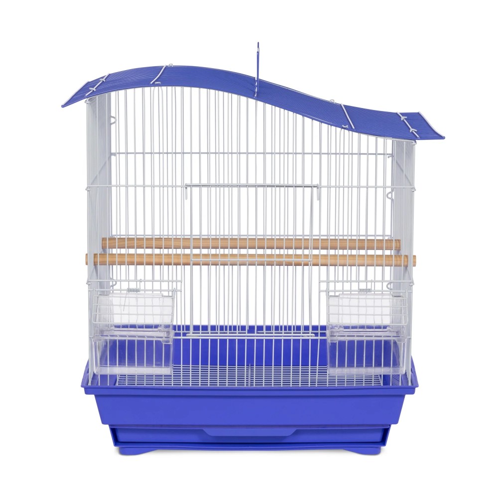 Prevue Pet Products Soho Wave Top Roof Blue & White Bird Cage SP41613B/W - Image 7