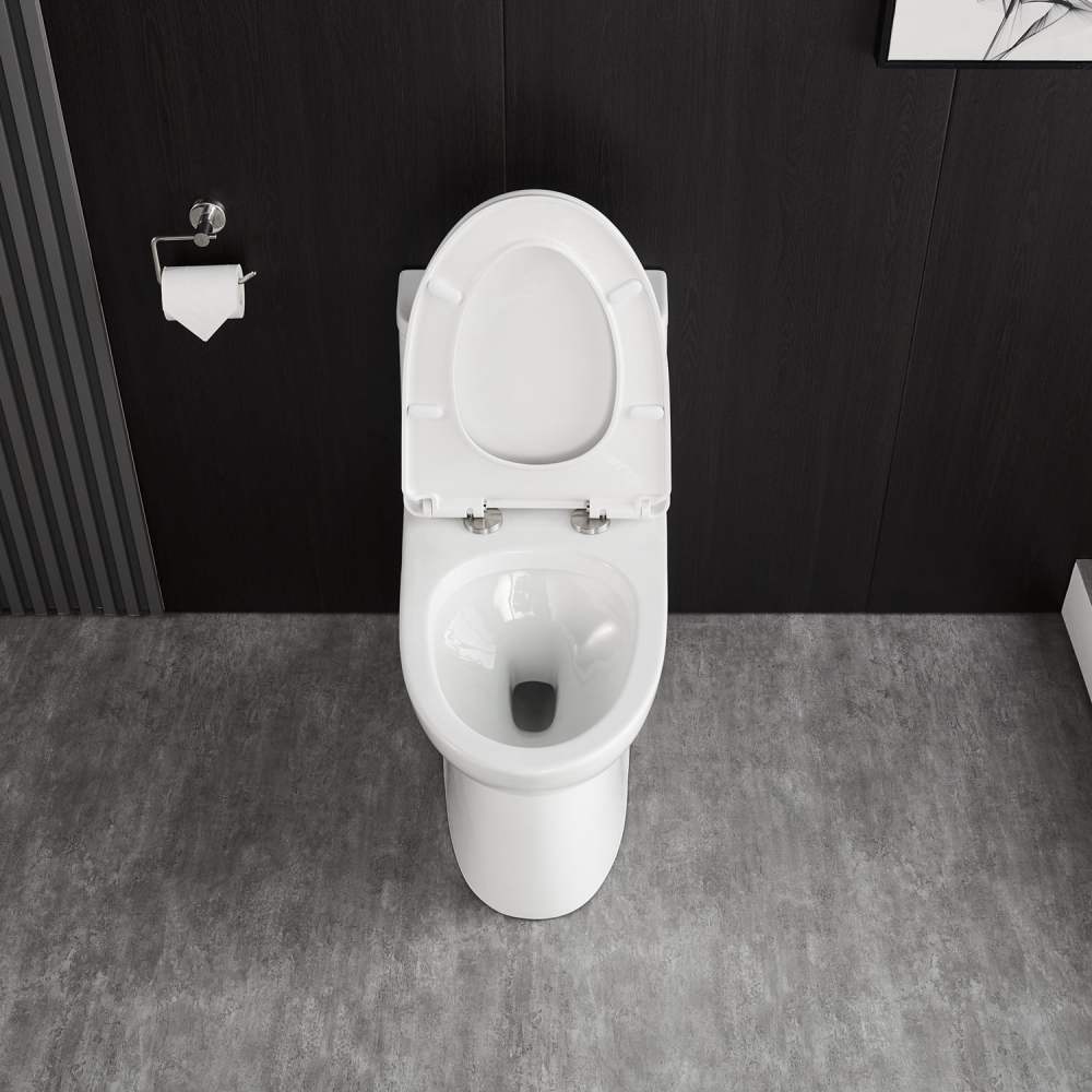DeerValley Ursa DV-1F52677 Elongated One-Piece Toilet Ceramic 0.8/1.28 GPF Dual Flush Bathroom Toilets - Image 10