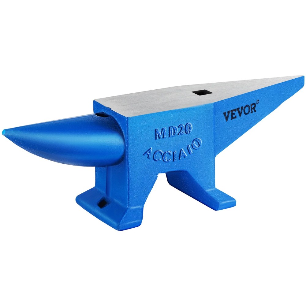 VEVORbrand Single Horn Anvil 44lbs Steel Anvil Blacksmith for Sale Forge Tools and Equipment Anvil Rugged Round And Square Hole Horn Anvil Blacksmith Jewelers Metalsmith Blacksmith Tool